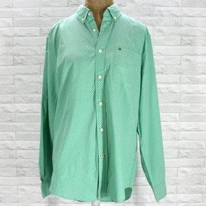 Tommy Hilfiger Green Casual Button Down Shirt
